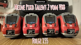 Moba Spur H0 155 quotMeine Piko Talent 2 vom VBBquot [upl. by Assirec]