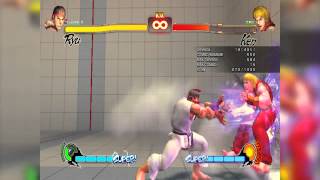 Vanilla SF4 Combos REMEMBER THE DAMAGE [upl. by Murdoch990]