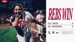 HIGHLIGHTS Ole Miss Softball at Arkansas 5424 [upl. by Nesiaj994]