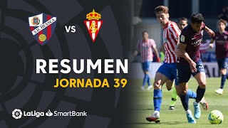 Resumen de SD Huesca vs Real Sporting 11 [upl. by Aaronson]