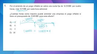 Resolución PAES Competencia Matemática M1 2022  Ecuaciones e inecuaciones de primer grado [upl. by Ayala]