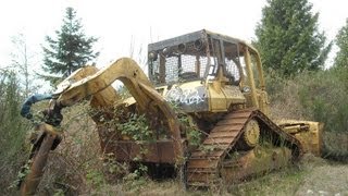 Cat D5H Track Skidder amp CAT D8H Abondoned [upl. by Monagan]