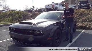 Review 2018 Dodge Challenger Demon  Crazy Gets Crazier [upl. by Retsek739]