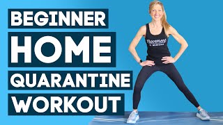 Beginner Strength At Home Workout No Equipment  Quarantine Workout [upl. by Aihsemot15]