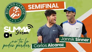 EN VIVO  Alcaraz vs Sinner  Semifinal Roland Garros 2024 [upl. by Shaia]