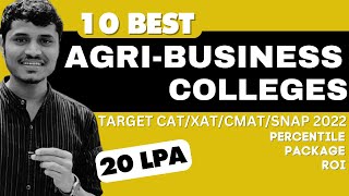 TOP 10 AgriBusiness Management ABM Colleges  Fees  Placements  Cutoff CATXATCMAT 2023 [upl. by Cartan]