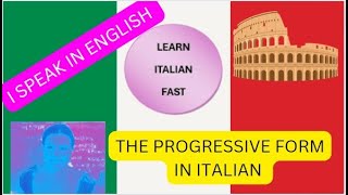 FORMA PROGRESSIVA STARE  GERUNDIO GERUNDIO IS THE ENGLISH PRESENT PARTICIPLE [upl. by Nivra]