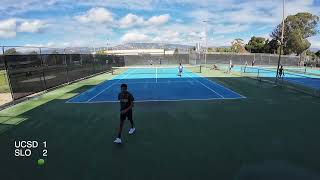 UCSB Tournament UCSD vs CPSLO  Mens Doubles [upl. by Airtina689]