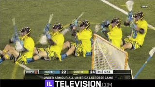 Great Lacrosse Goal amp Celebration at Under Armour Game [upl. by Adlesirk]