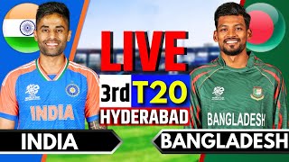 India vs Bangladesh 3rd T20  Live Cricket Match Today  IND vs BAN Live Match Today  IND vs BAN [upl. by Laise]