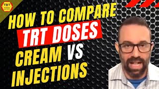 Testosterone Cream vs Injections How to Compare TRT Dosage [upl. by Kcinemod]