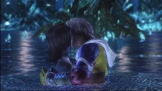 PS3 Final Fantasy X HD Remaster Tidus and Yuna  Kissing Scene [upl. by Ahsieym851]