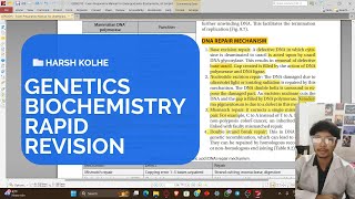 MOLECULAR BIOLOGY  BIOCHEMISTRY  HARSH KOLHE [upl. by Assetniuq]