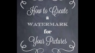 How to Watermark Photos Using PicMonkey  Watermarking Photos [upl. by Biegel188]