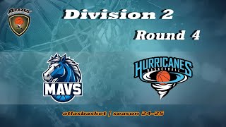 Atlasbasket  Div 2Round 4  MAVERICKS vs HURRICANES [upl. by Devlen]