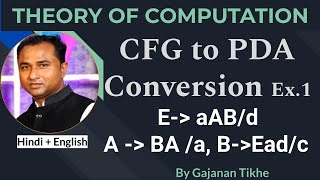 CFG to PDA Conversion Example 1  Theory of Computation [upl. by Mirella300]