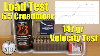 65 Creedmoor  Hornady 147 gr ELDM with Reloder 23 Velocity Test [upl. by Apfel223]