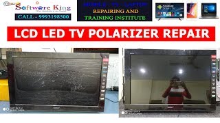 lcd led tv polarizer repair in Raipur [upl. by Asyar353]