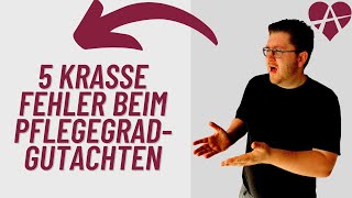 ❤️ 5 krasse Fehler beim PflegegradGutachten durch den MDK Medizinischer Dienst amp Mediprof [upl. by Jat]