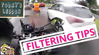 How to filter on a motorcycle Motorcycle riding tips from a qualified advanced UK instructor [upl. by Kirsten]