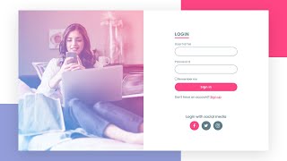 Complete Responsive Log in Form Design From Scratch using Html amp CSS  How To Create a Sign In Form [upl. by Sheng]