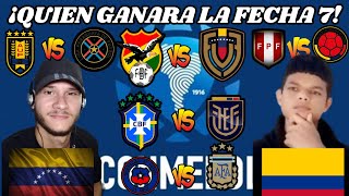 ¡PREDICCION DE LA FECHA 7 DE CONMEBOL ELIMINATORIAS [upl. by Netsrejk296]