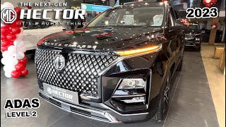 2023 MG Hector facelift  2023 MG Hector Walkaround Review l All Changes 🔥ADAS LEVEL 2 hector [upl. by Asirahc]