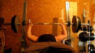 305 lbs x 10 reps Bench Press at 205 lbs [upl. by Nylauqcaj]