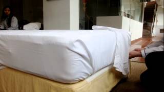 How to make up the bed as well as top 5 star luxury in a professional way Demo [upl. by Tiphani830]