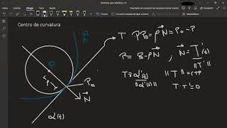 Centro de Curvatura vectorialmente [upl. by Shelburne]