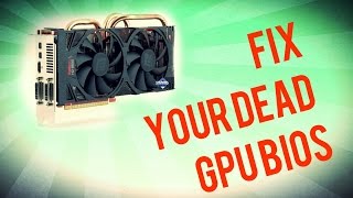 How to FIX your Bricked GPU BIOS  Bootable DOS Drive Method  HD6950 failed flash to HD 6970 [upl. by Sissie887]