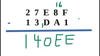 Operations dans la base hexadécimale addition multiplication et soustractionséance 53é sc info [upl. by Pleasant]