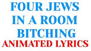 Four Jews in a Room Btching  Falsettos Lyrics  Animated [upl. by Adnolrehs]