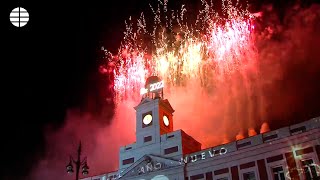 Campanadas de Año Nuevo en la Puerta del Sol en Madrid [upl. by Ajaj424]