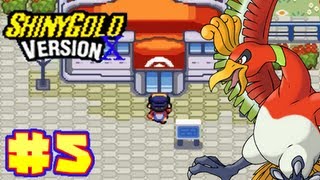 Lets Play Pokemon Shiny Gold Version X Part 5  GoldenRod City [upl. by Byrne198]