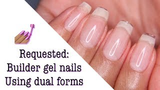 Requested Builder gel nail using dual forms [upl. by Latreshia241]