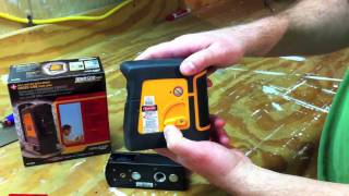 Johnson 406625 SelfLeveling UltraBright CrossLine Laser Level  Review [upl. by Cobbie884]