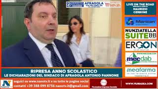 LIVE DA AFRAGOLA con il Sindaco Antonio Pannone gli aggiornamenti sulla partenza della scuola [upl. by Scot]