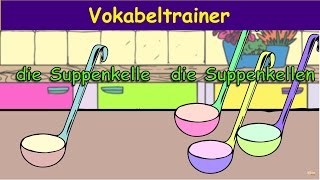 In der Küche 2  Einzahl und die Mehrzahl von vielen Begriffen aus der Küche  Yleekids [upl. by Anelagna371]