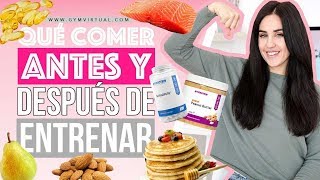 Qué comer antes y después de hacer ejercicio  GymVirtual [upl. by Mikkel]