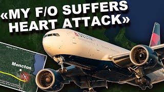 Deltas First Officer suffers Heart Attack in flight Pilot incapacitation REAL ATC [upl. by Nosnaj]