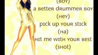 Alesha dixon  Drummer boy Lyrics on screen NEW SINGLE 2010 [upl. by Boeschen653]