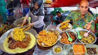 INSANE Indonesian street food in SURABAYA  Worlds 1 Soup  Cows Nose Salad  Spicy seafood [upl. by Nylirehs]