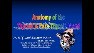 Anatomy of THYROID amp PARATHYROID GLANDS  Dr Yusuf [upl. by Ahsir]