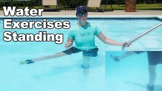 Water Exercise Standing Aquatic Therapy  Ask Doctor Jo [upl. by Aterg]