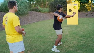 How to Build a Football Wall Toss Game  DoneInAWeekend Game Day Tips Get in the Game [upl. by Sone]