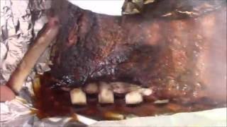 How to smoke spare ribs EASY [upl. by Akinyt]