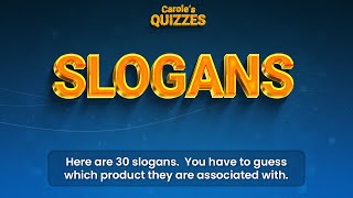 Famous BRANDs Slogans Trivia Quiz  Can You Guess These Brand Names [upl. by Camden]