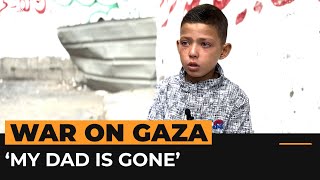 Boy whose father burned to death in Rafah attack speaks to Al Jazeera  Al Jazeera Newsfeed [upl. by Ettenim]