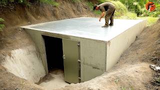 Man Builds a 5000 Underground Bunker in His Backyard  Full StepbyStep Guide by tehnolexa [upl. by Yllil]